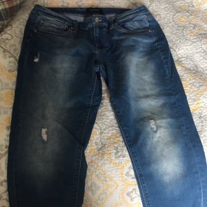 White house black market girlfriend cuffed jeans